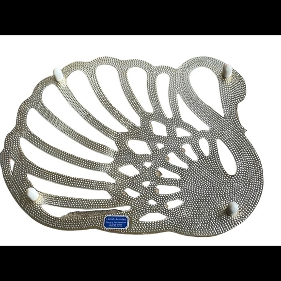 Silver plate-swan trivet - Picture 4 of 5